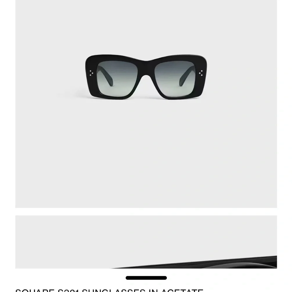 Celine Black Oversized Square Sunglasses - Picture 4 of 4